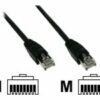 InLine Patch-Kabel  1 m schwarz