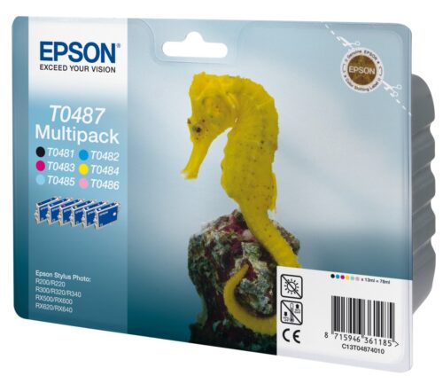 T0487 Epson Multipack schw.+ fünf Farben