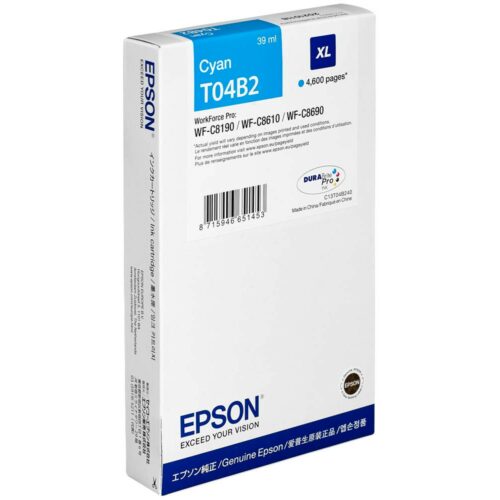 Epson T04B2 Tintenpatrone XL cyan