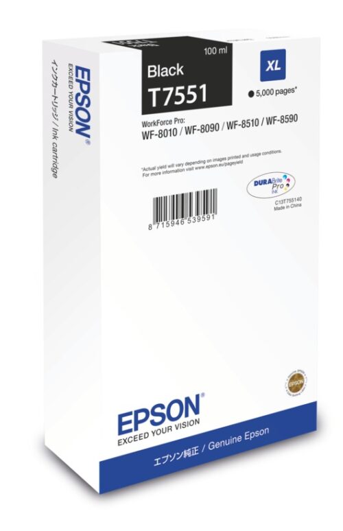 Epson Tintenpatrone XL schwarz 100 ml