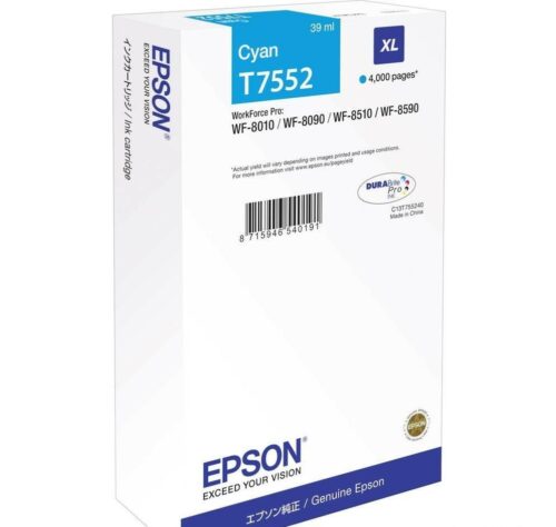 Epson Tintenpatrone XL cyan 39 ml