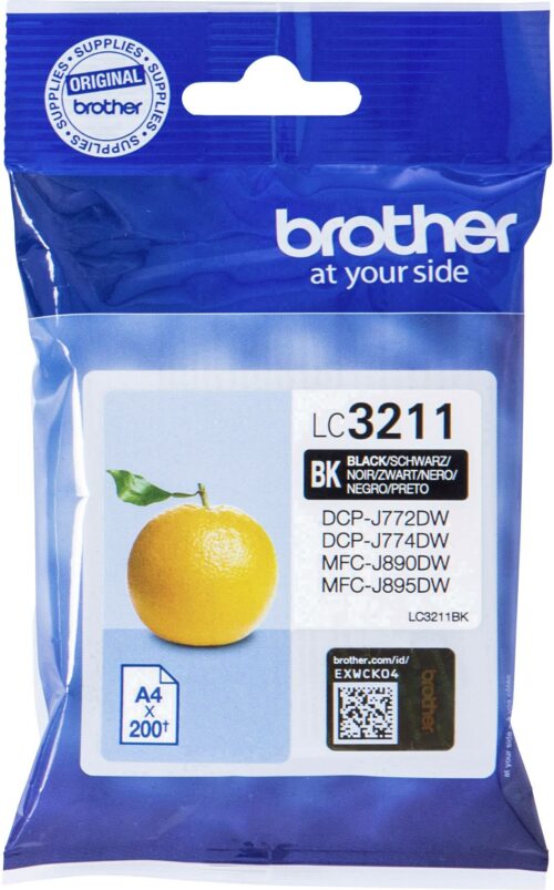 Brother Tinte schwarz LC-3211BK
